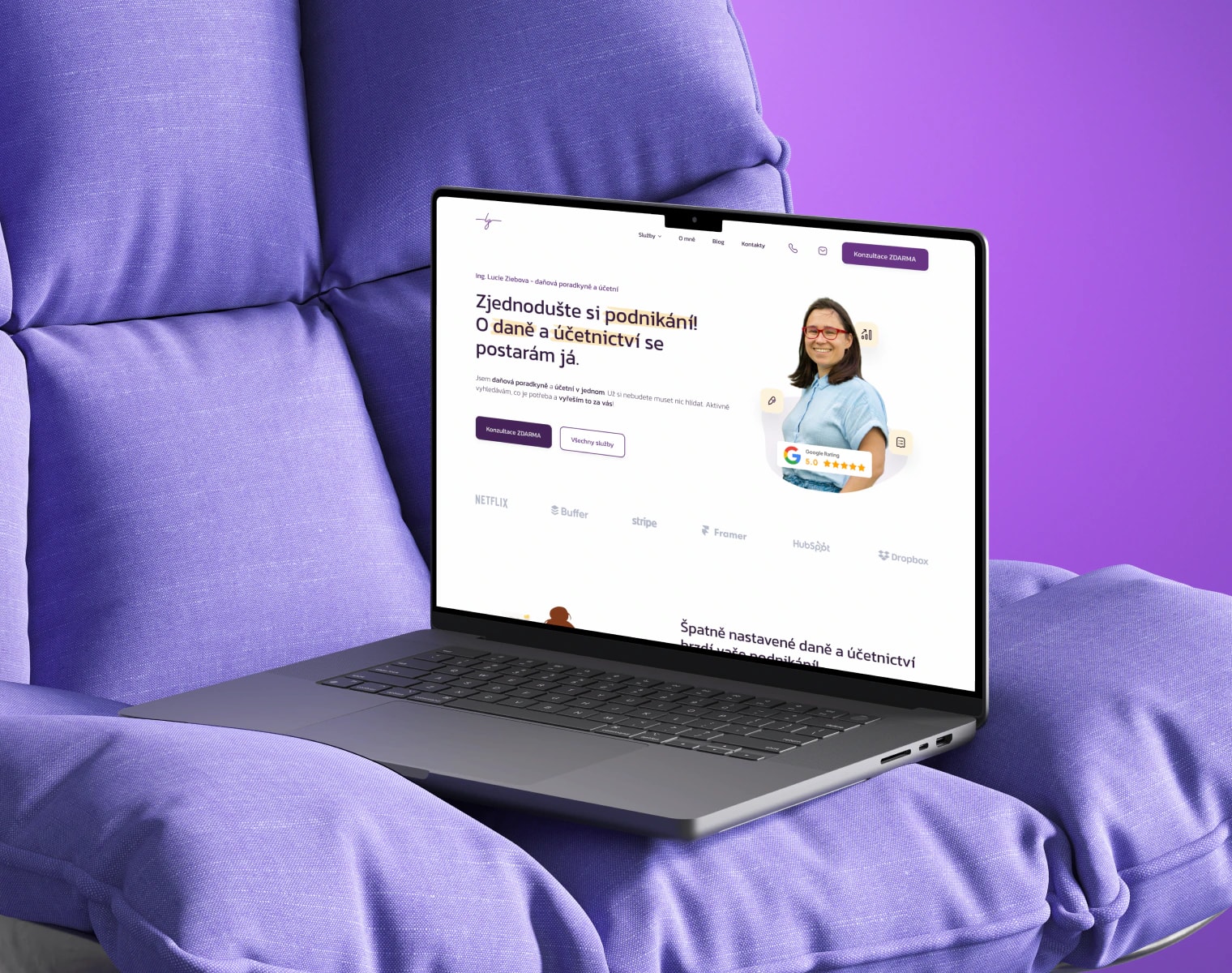 Website after the redesign