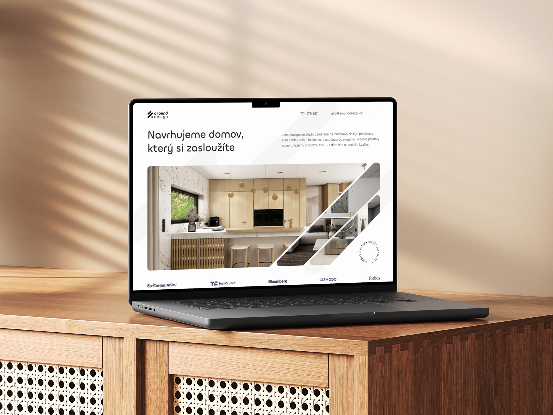 Premium website design for an interior design studio